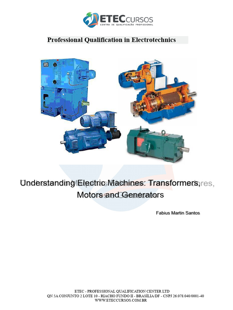 Understanding Electric Machines, Transformers, Motors, and Generators ...
