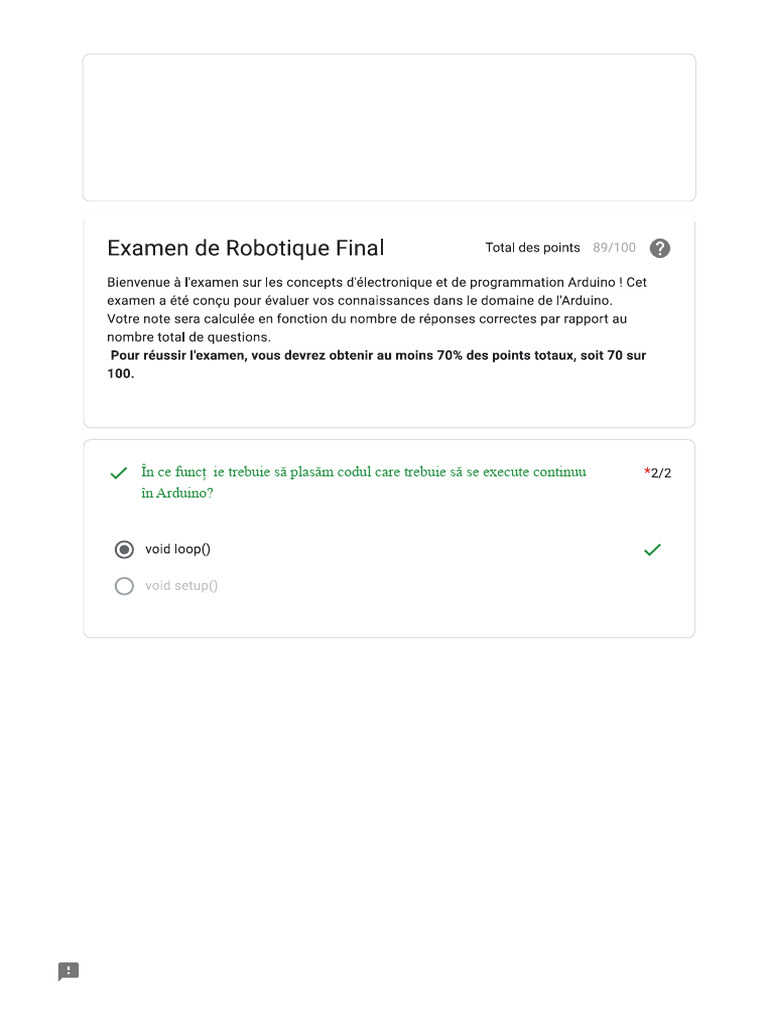 Examen Final de Robotică | PDF