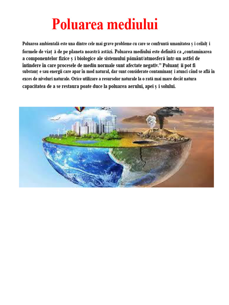 Poluare | PDF