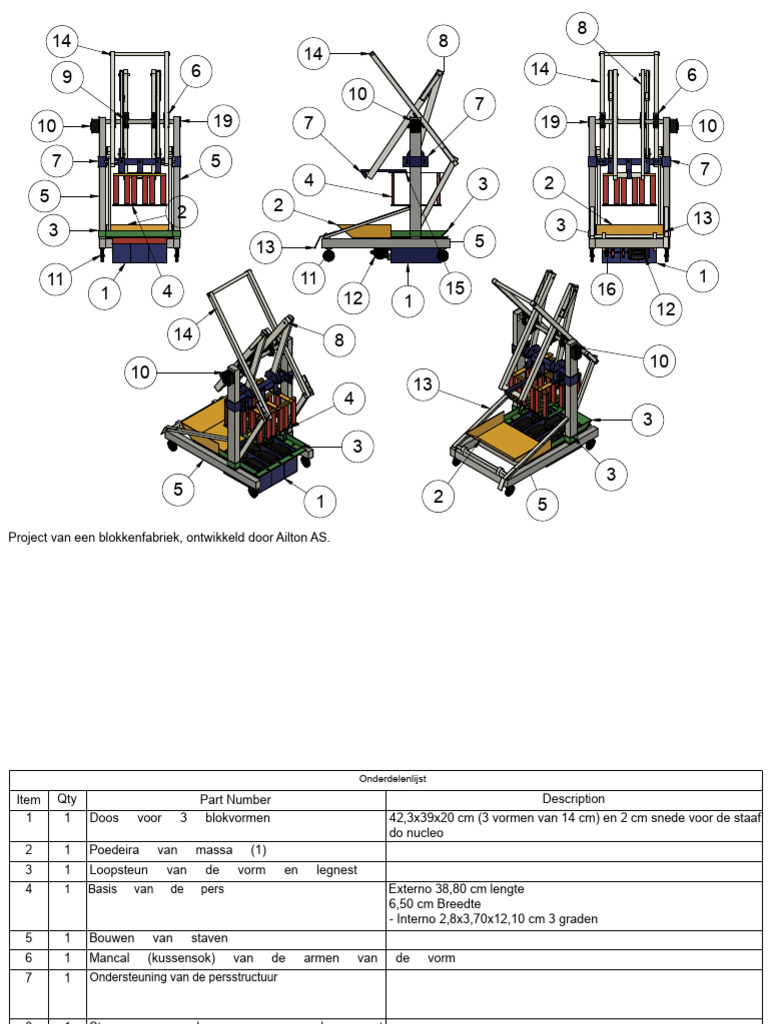 Machine Om 3 Blokken 14-19-39 Te Maken Tekening v1 | PDF