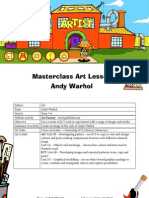 Masterclass Art Lesson - Andy Warhol
