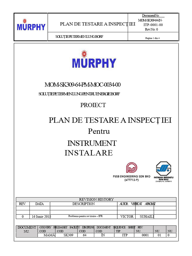 Instrument ITP | PDF