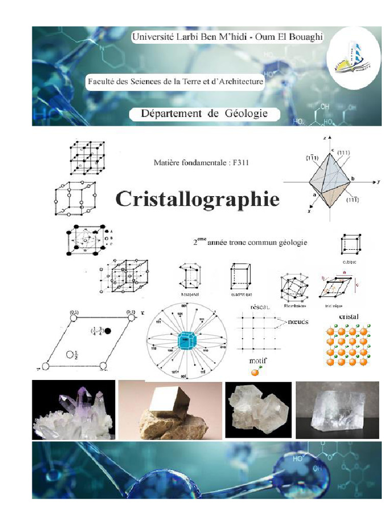 Course Crystallography Degree G | PDF | Crystal Structure | Crystal
