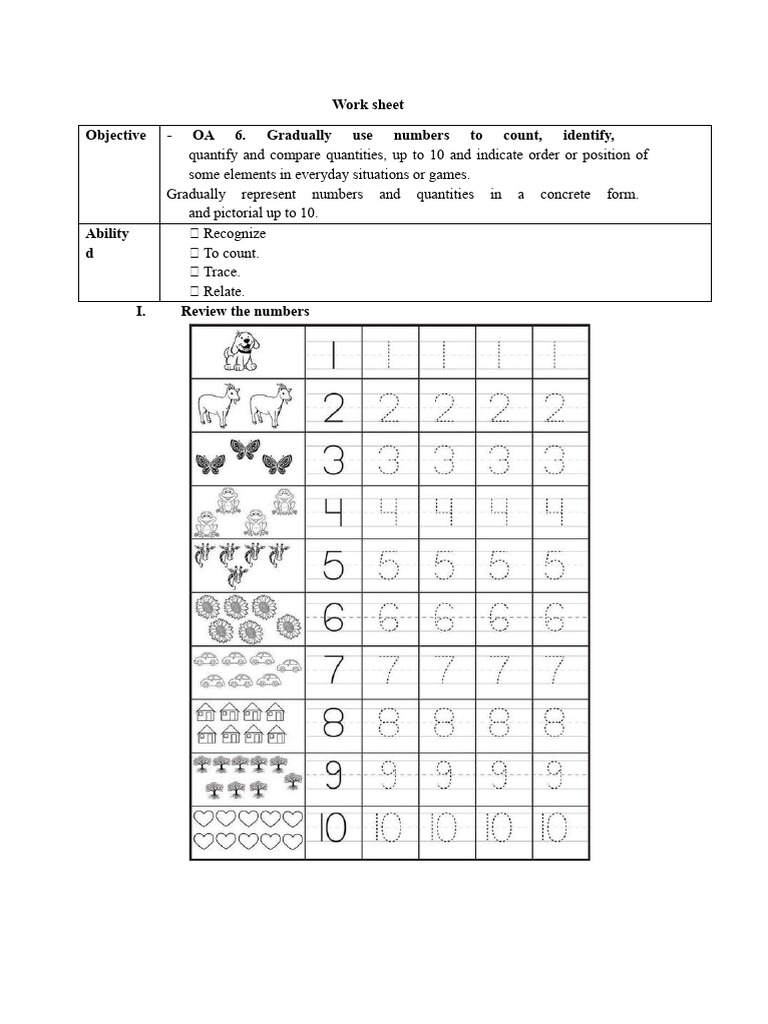 Counting and Quantity Activities for Kids | PDF