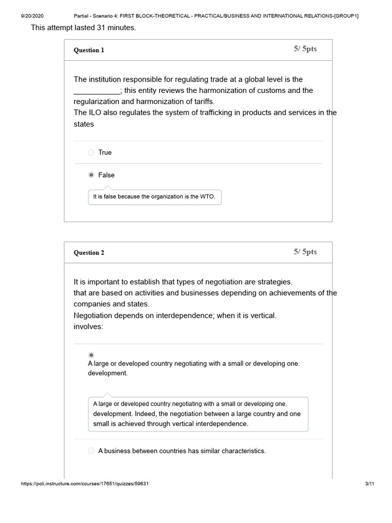 Partial Scenario 4 | PDF | Trade | International Relations