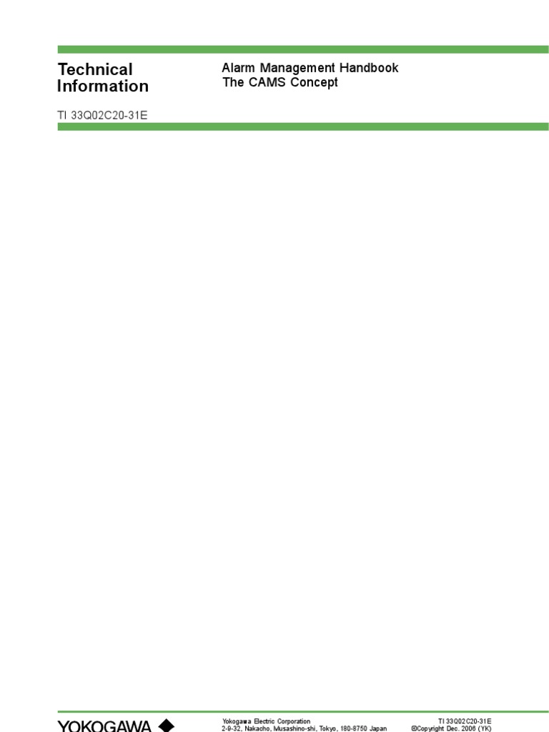 Alarm Management Handbook Computing Technology