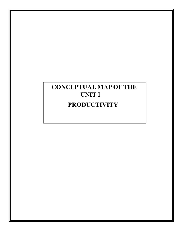 Understanding Productivity Concepts | PDF | Production And ...