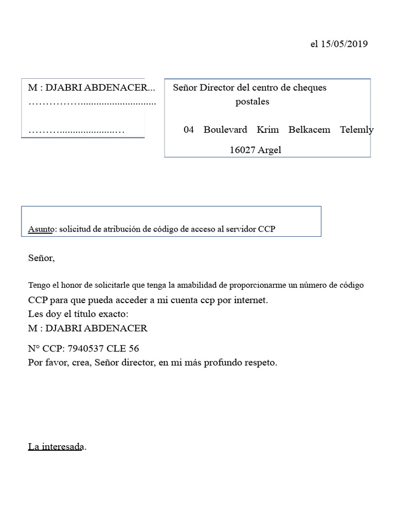 Solicitud de Código CCP por Internet | PDF