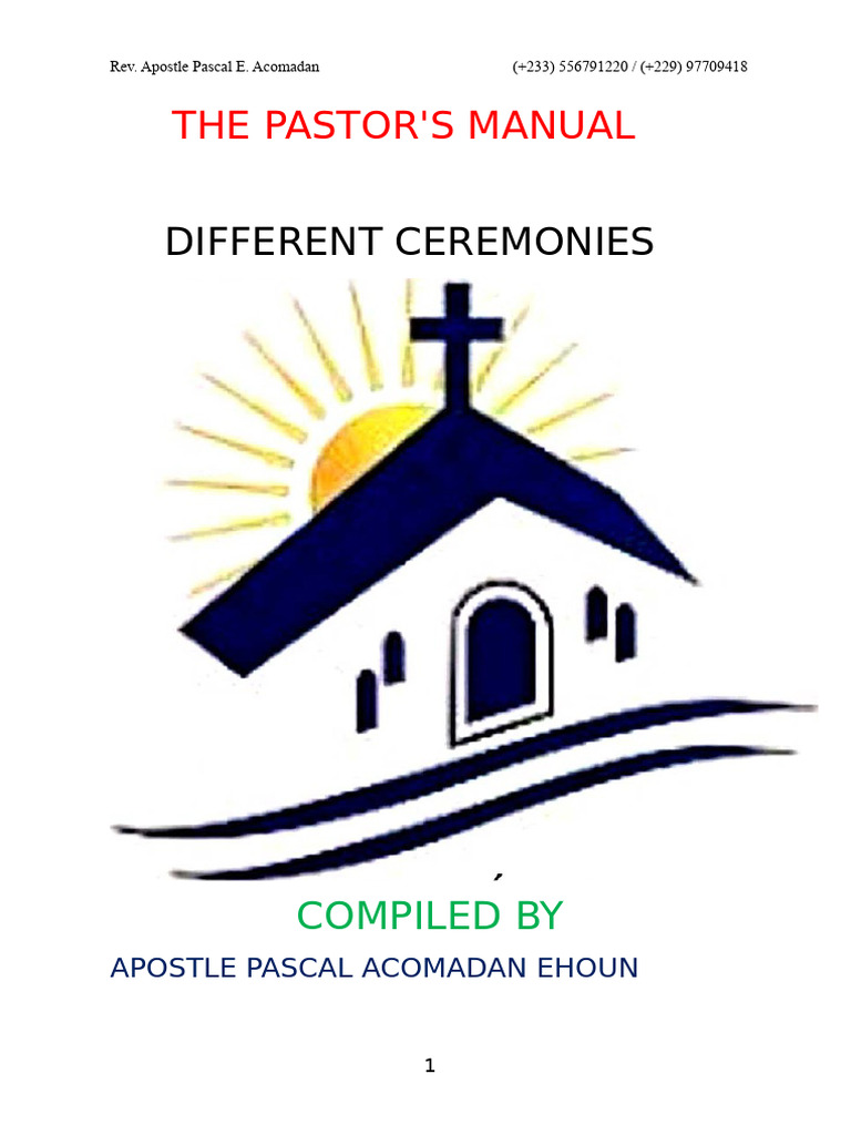 Manual of The Pastor PDF Baptism Sacraments