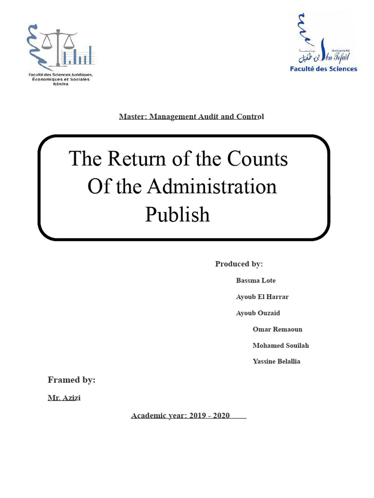Accountability in Moroccan Public Administration | PDF | Governance | Audit