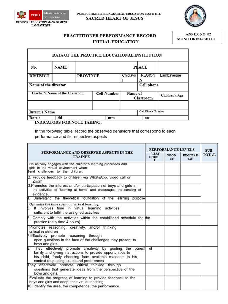 THE PERFORMANCE REPORT OF THE INTERN - copy | PDF | Creativity ...