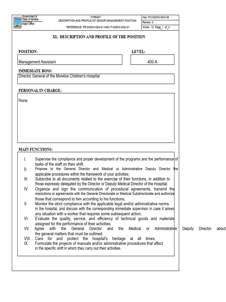 Executive Assistant | PDF | Medicine | Hospital