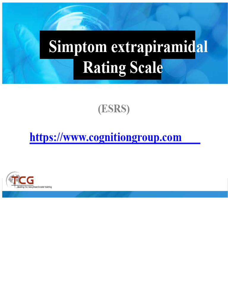 Extrapiramidal Simptome Scara de Evaluare PDF | PDF