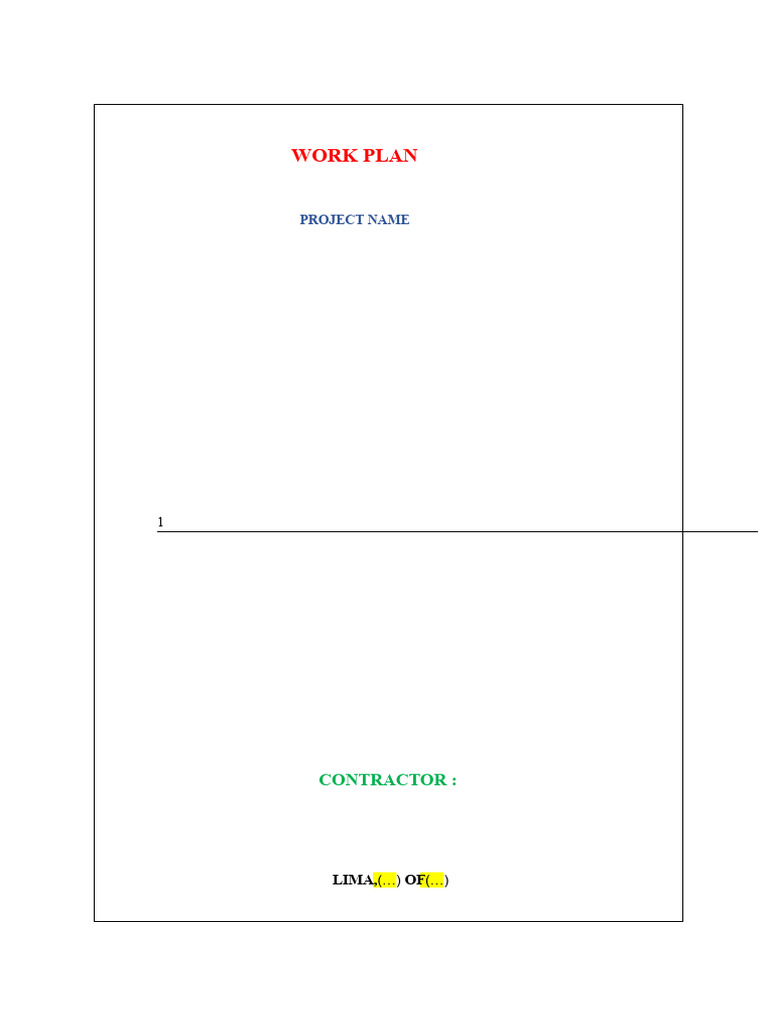 Project Work Plan Overview | PDF | Surveying | Geotechnical Engineering