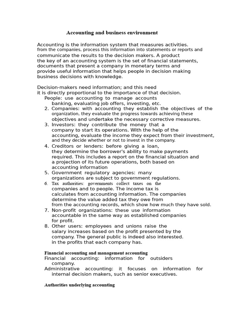 Understanding Accounting Principles and Practices | PDF | Equity ...