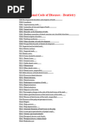 ICD-10 Codes for Dental Conditions | PDF | Human Tooth | Digestive Diseases
