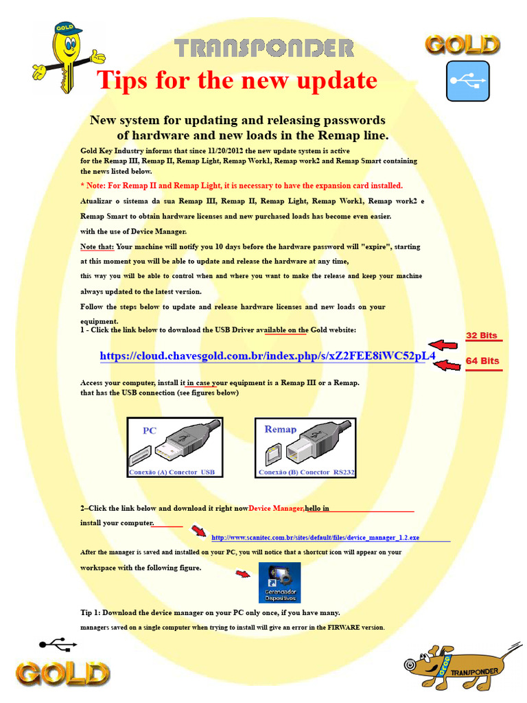 Remap Update Guide and USB Driver | PDF | Computer Hardware | Personal ...