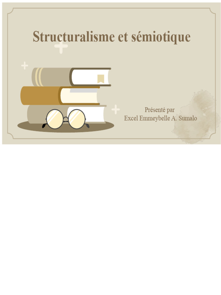 Introduction au structuralisme et sémiotique | PDF | Sémiotique ...