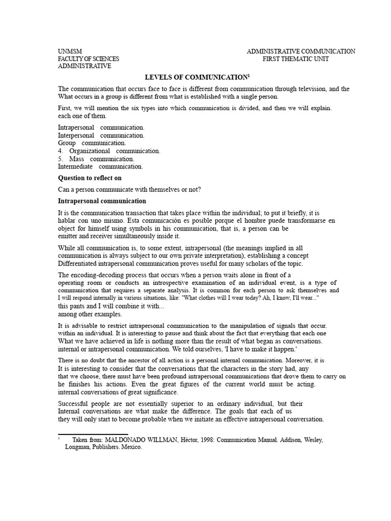 Types of Communication Explained | PDF | Communication | Nonverbal ...