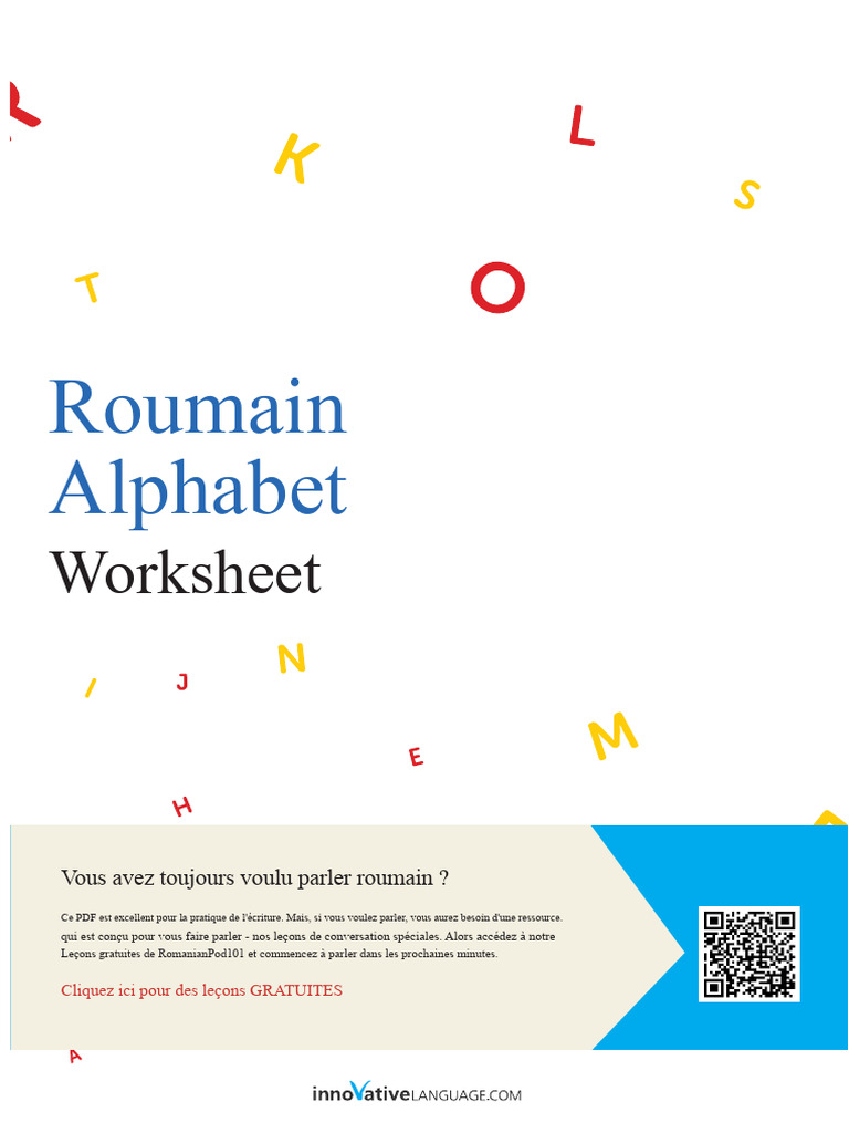 Fiche de travail sur l'alphabet roumain | PDF | Alphabet | Linguistique