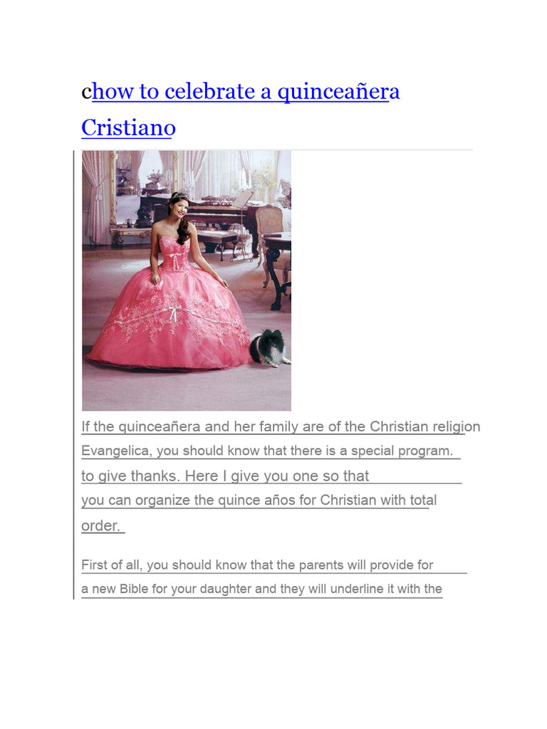 Christian Quinceañera Celebration Guide | PDF | Prayer | Amen