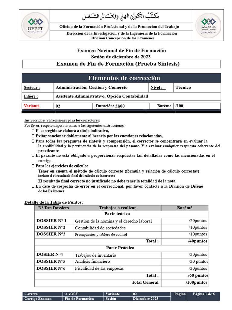 Corrección EFF Síntesis AAOCP V2 | PDF | Contabilidad | Economias