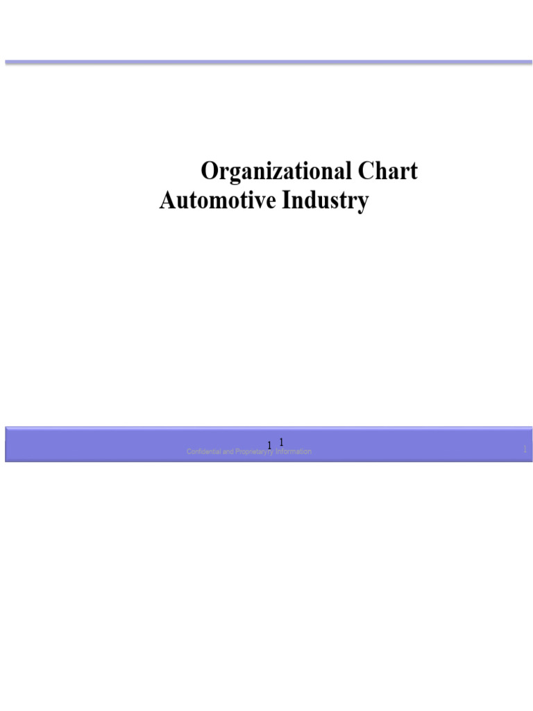 Automotive Industry Organizational Chart | PDF | Business | Leadership
