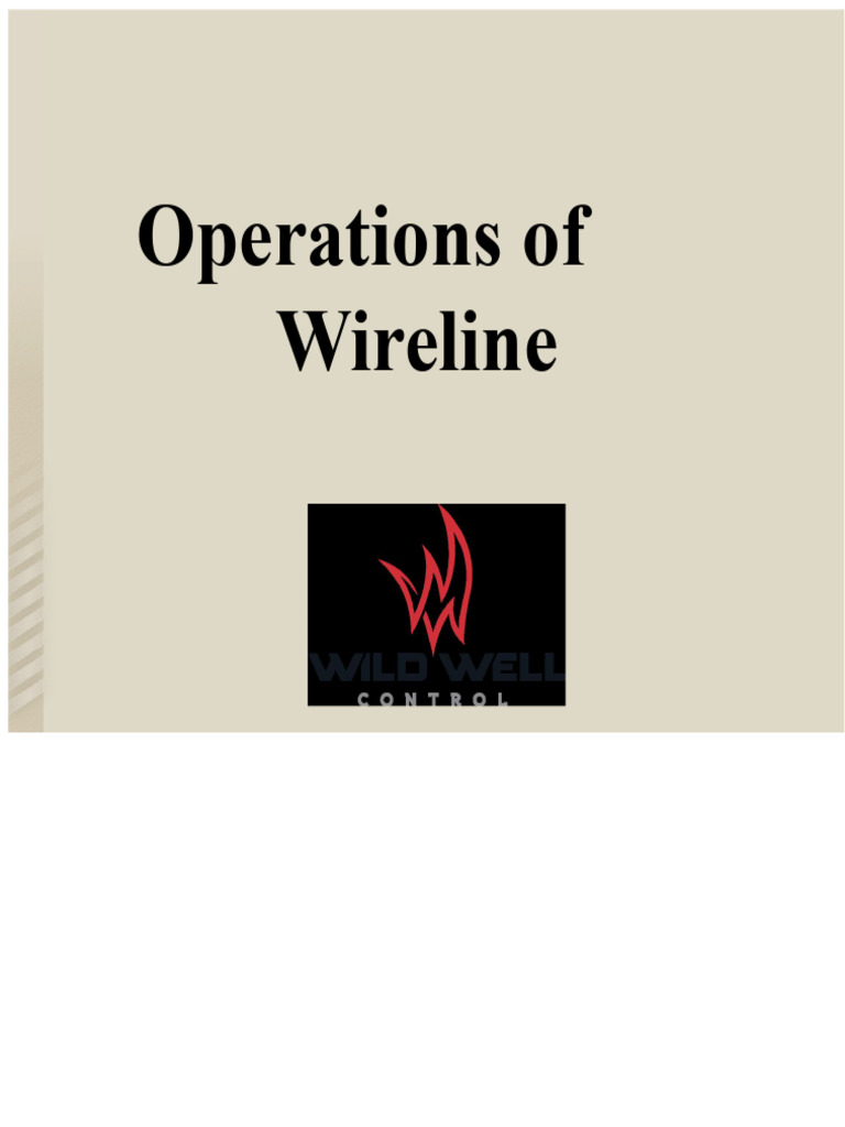 Wireline Operations Best Practices Guide | PDF | Valve | Piston