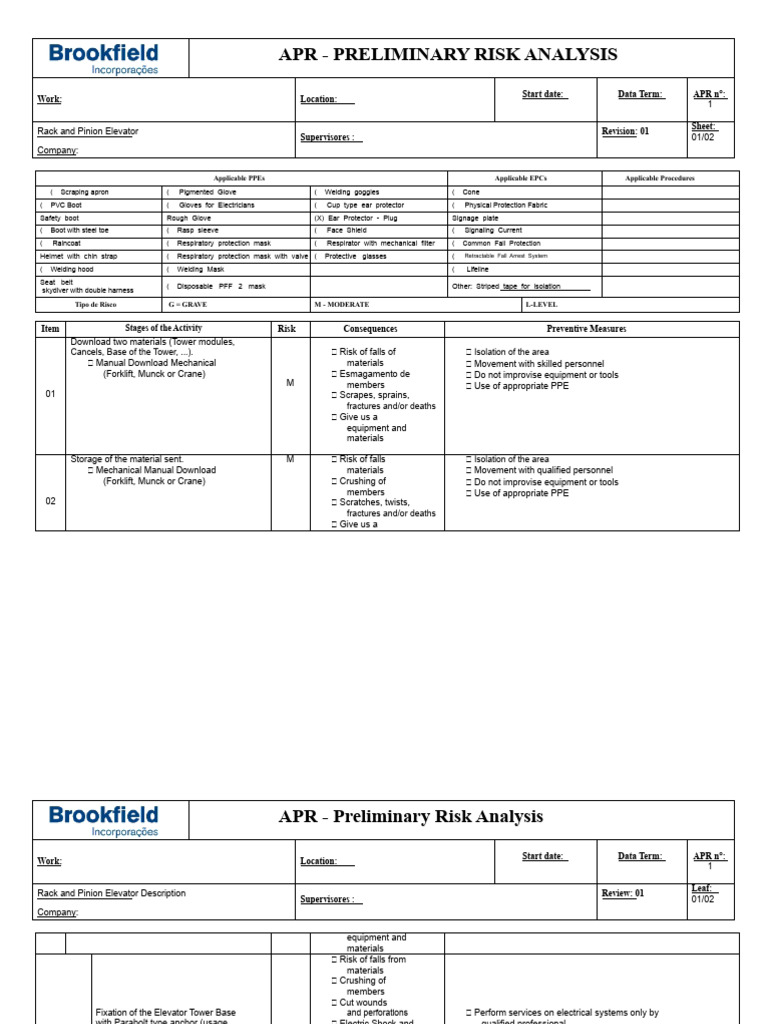 Rack and Pinion Elevator Risk Analysis | PDF | Elevator | Crane (Machine)