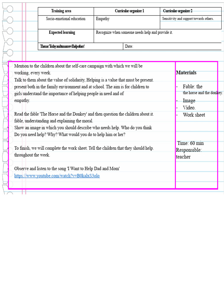 Activity With Helping Others | PDF | Cognition | Learning