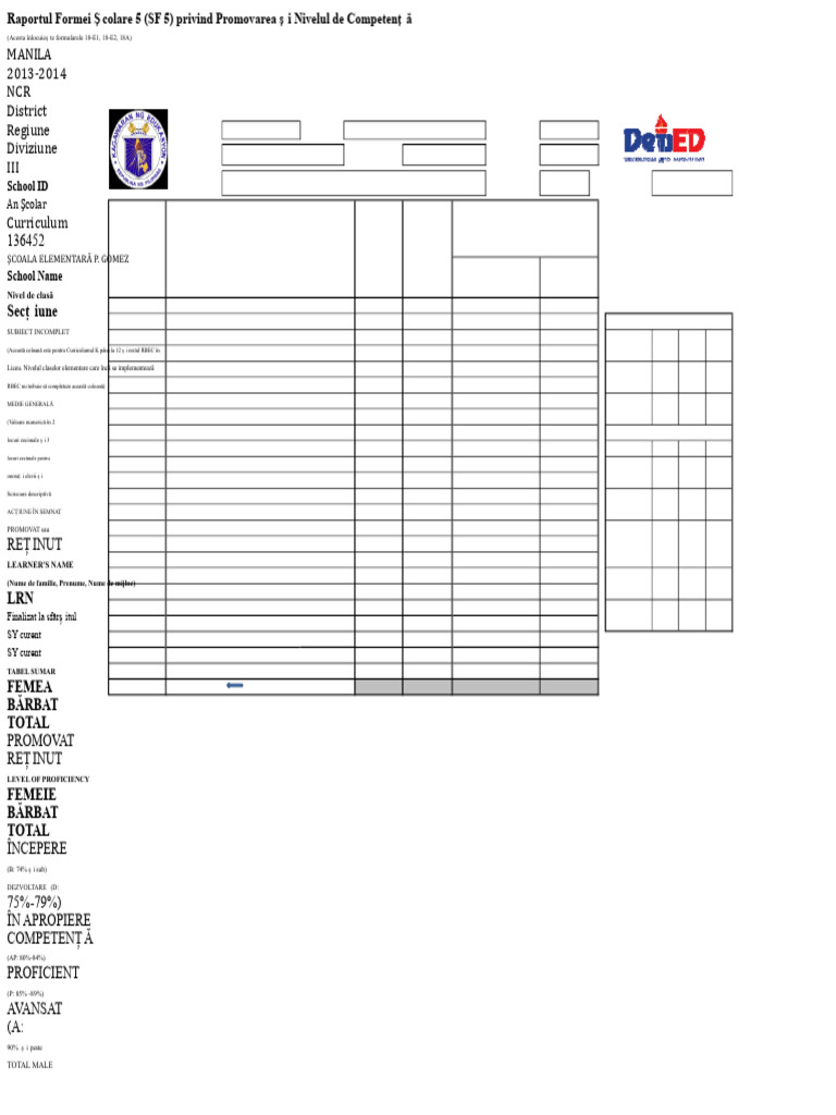 Formular SF5 A4 | PDF