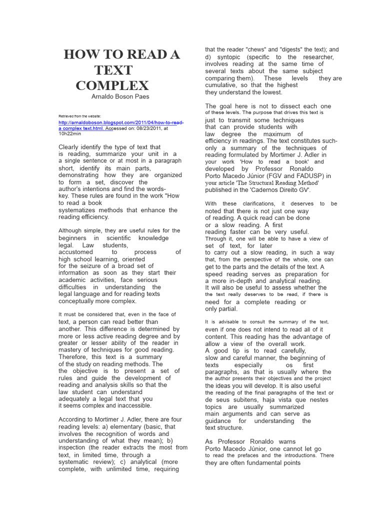 Techniques for Efficient Legal Reading | PDF | Speed Reading | Learning