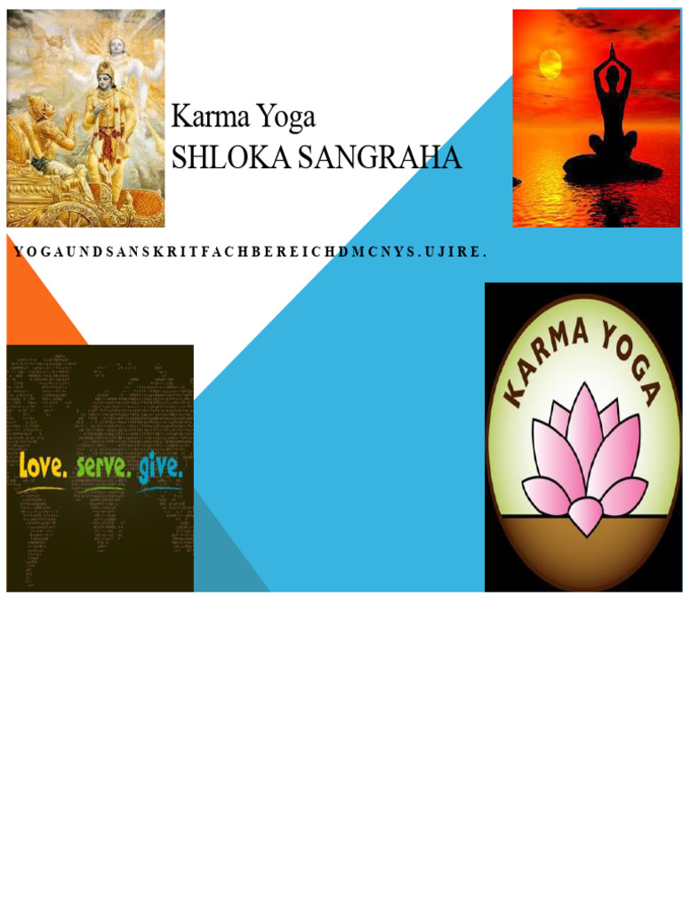 Karma Yoga Shloka Sangraha | PDF