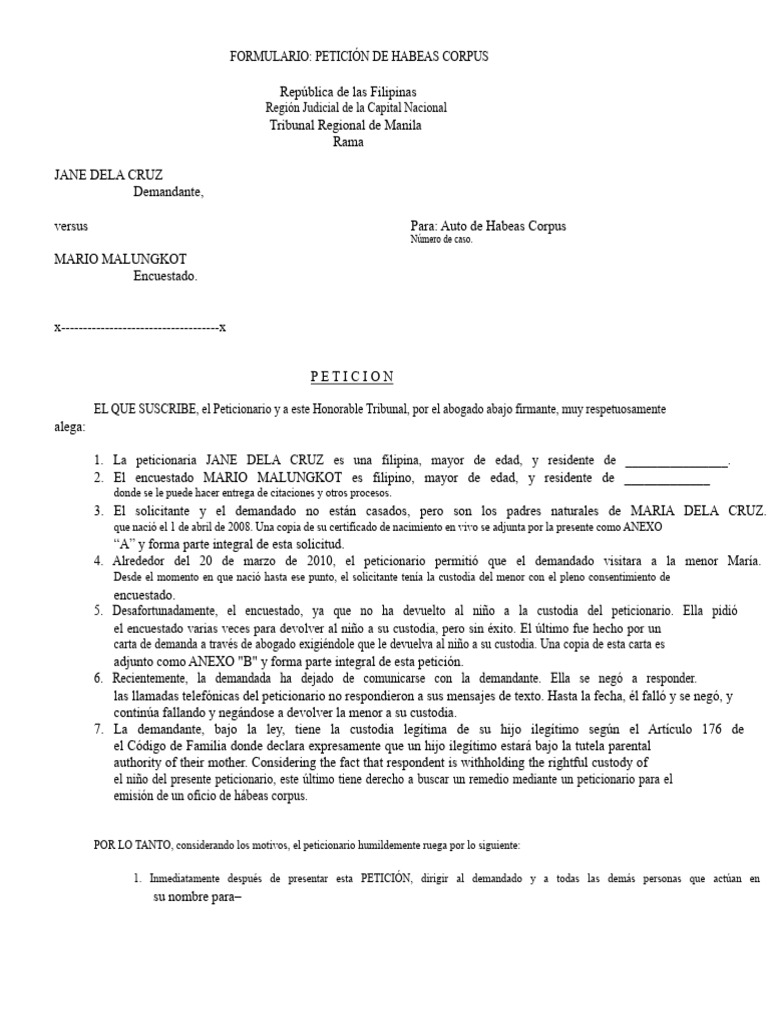 Recurso de Habeas Corpus | PDF | Habeas corpus | Justicia