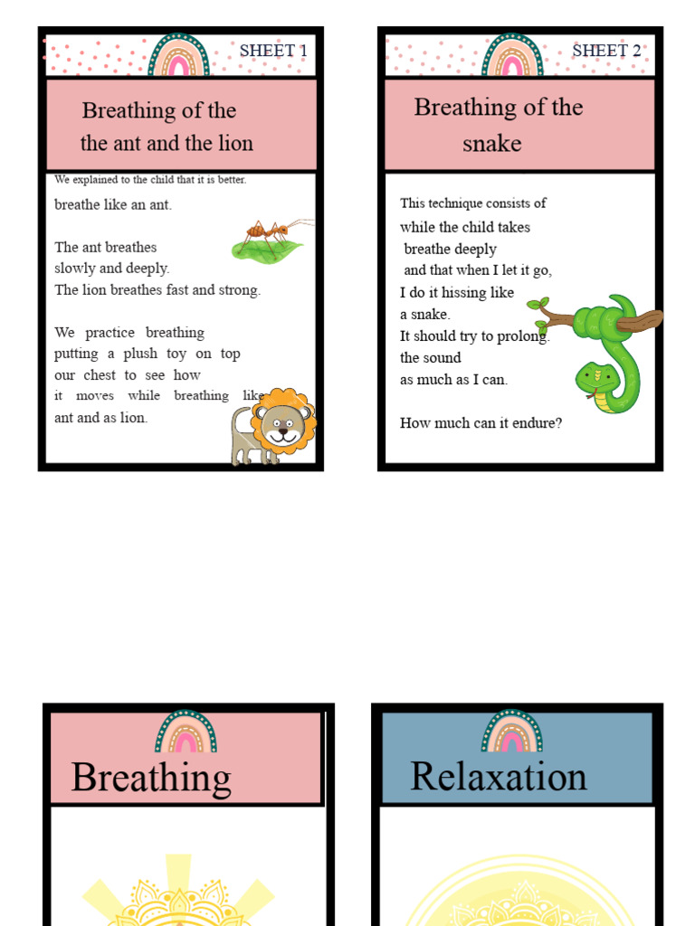 Breathing Techniques for Kids | PDF | Breathing | Exhalation