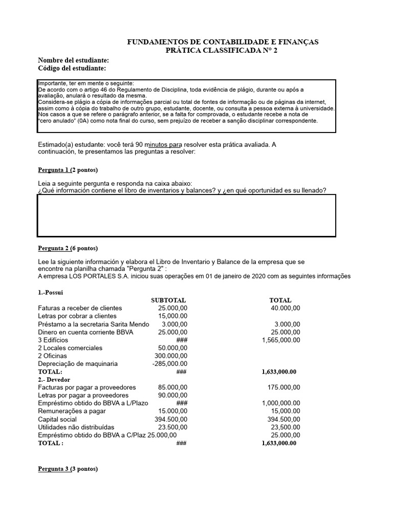 Prática de Contabilidade e Finanças | PDF | Contabilidade | Capital ...