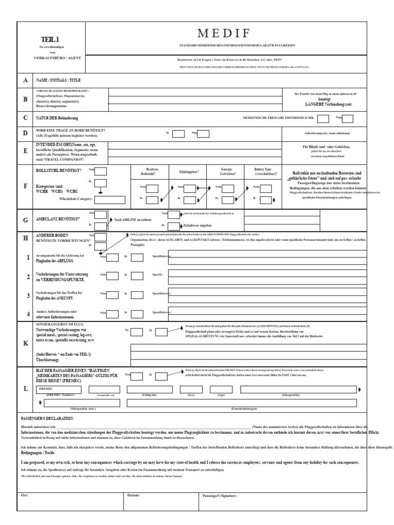 Medif Form Saudia | PDF