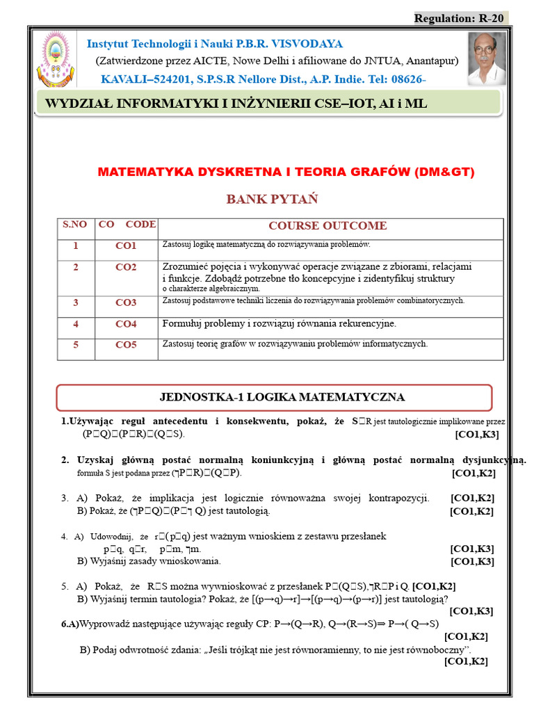 2 1 Cse DMGT R20 | PDF