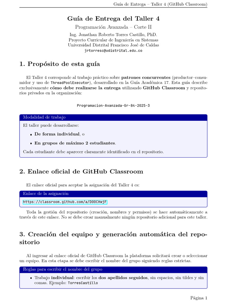 Entrega Taller 4 en GitHub Classroom | PDF | Archivo de computadora ...