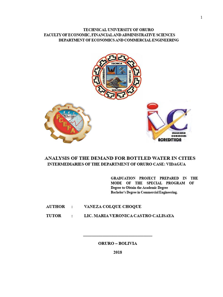 Degree Project Demand For Bottled Water | PDF | Regression Analysis ...