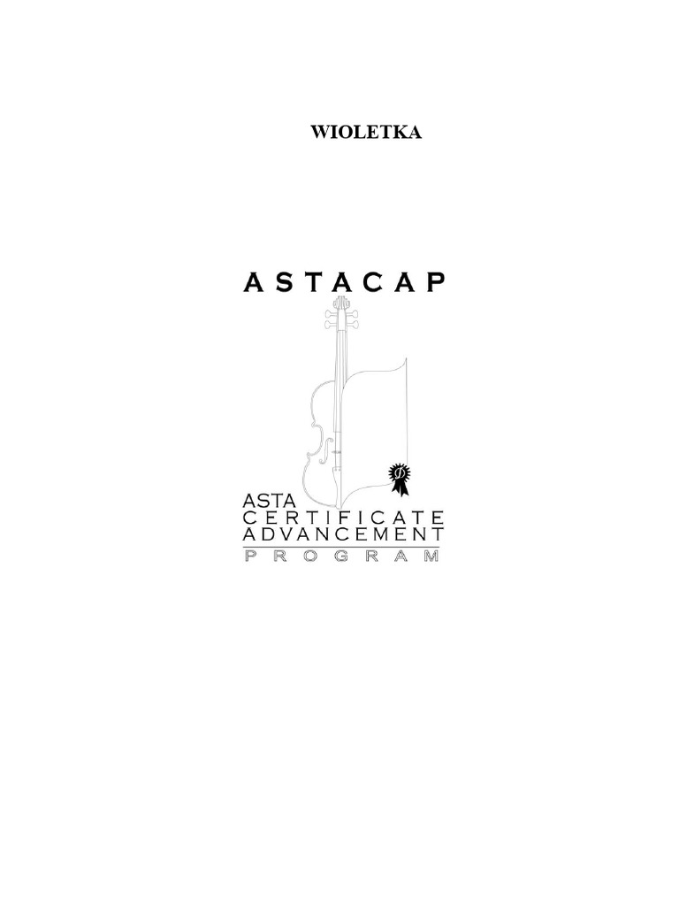 Astacap Viola Repertuar | PDF