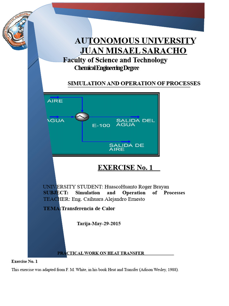 Heat Transfer Simulation Exercise | PDF | Heat | Heat Transfer