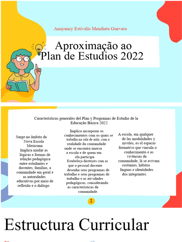 Características do Plano de Estudos 2022 | PDF | Pedagogia | Livro didático