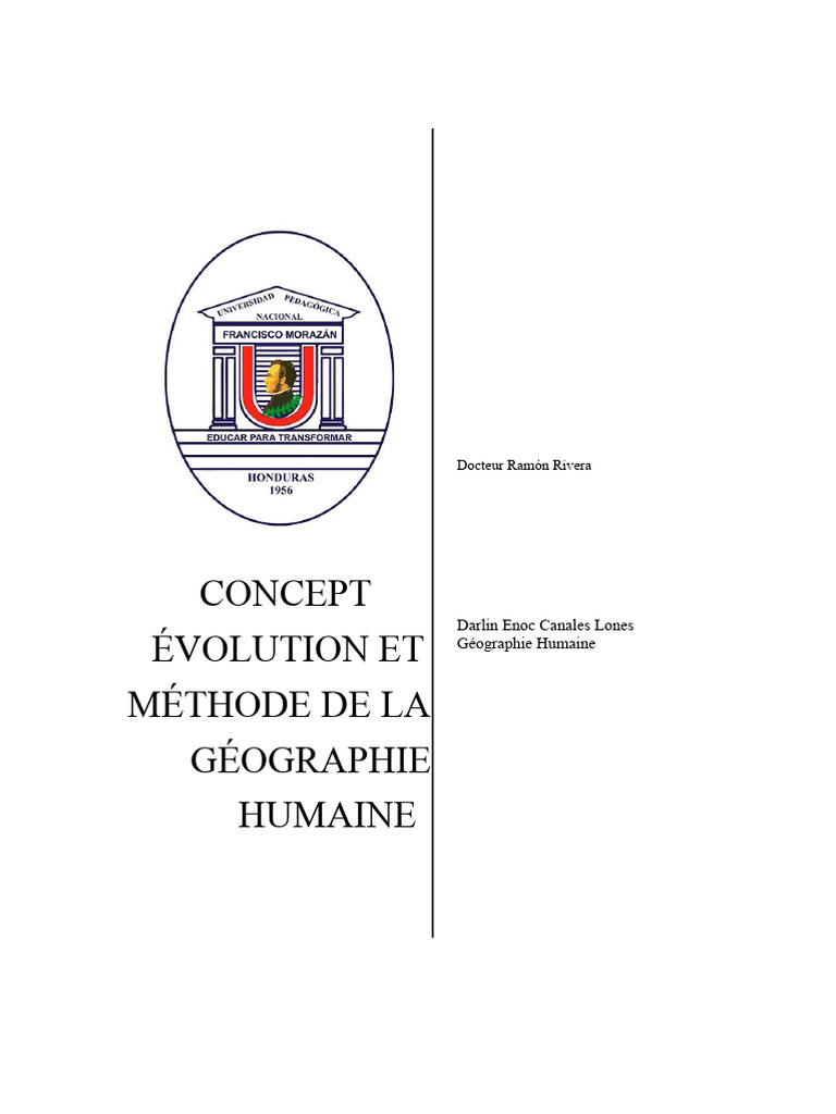Évolution de la Géographie Humaine | PDF | Géographie | Science