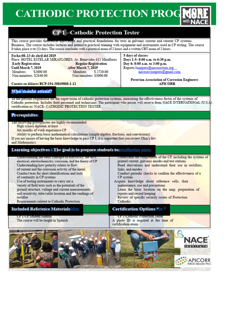 Cathodic Protection Tester Course 2019 | PDF | Electricity ...