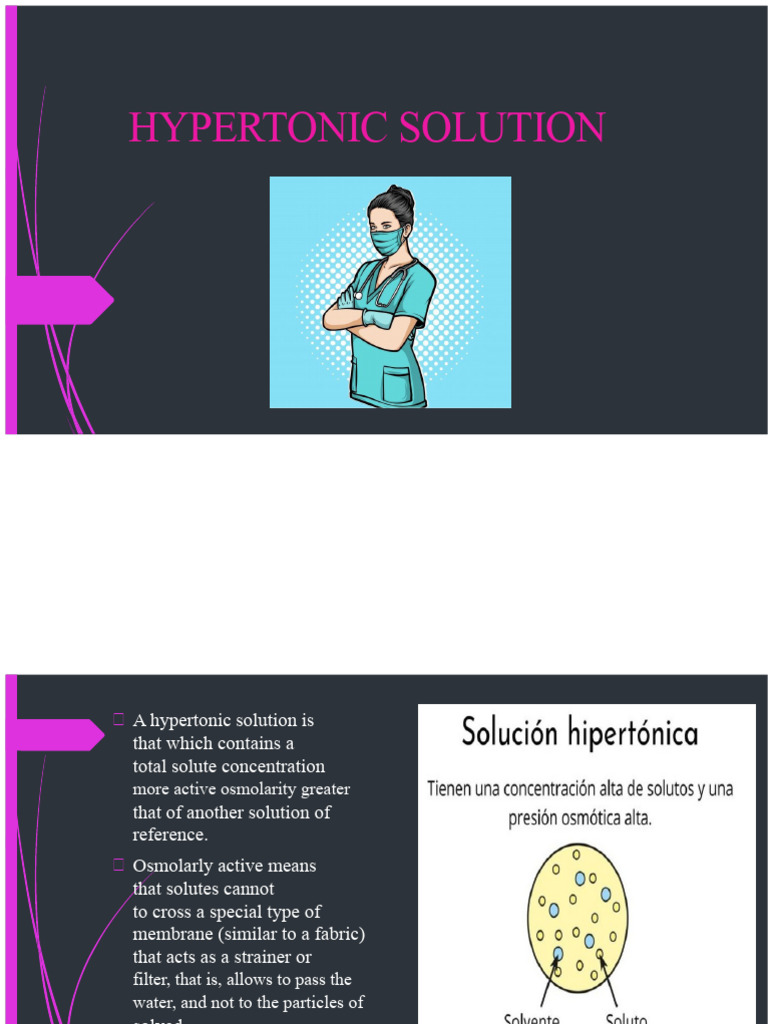 Understanding Hypertonic Solutions | PDF