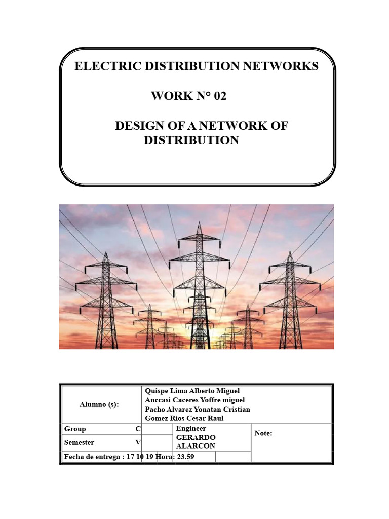 Electric Distribution Network Design Guide | PDF | Insulator ...