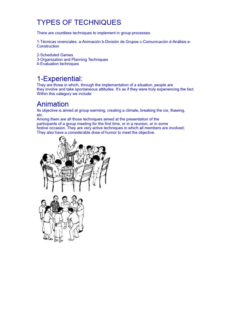 Group Process Techniques Overview | PDF | Reality