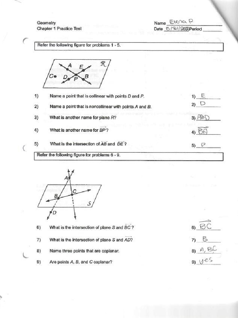 Practice Test Chapter 1 | PDF