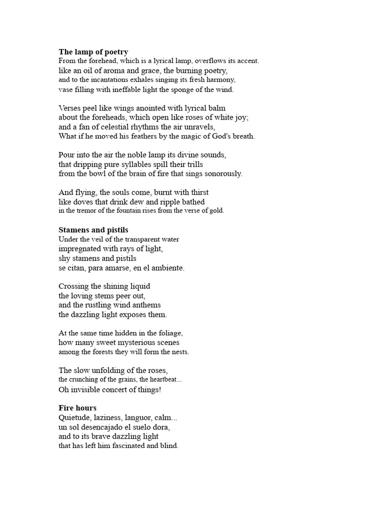 Lyrical Imagery in Poetry and Dance | PDF | Poetry